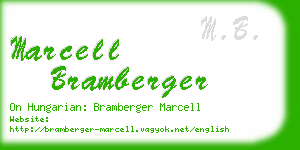 marcell bramberger business card